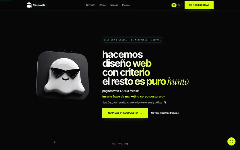 Captura de la web de Seuweb
